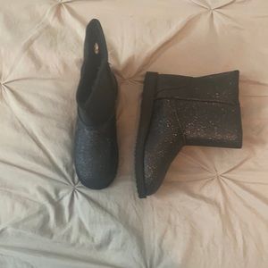 Walmart Black Like New Sparkle Glitter Boots